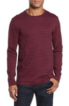 Men's Boss Stripe Long Sleeve T-shirt, Size - Red
