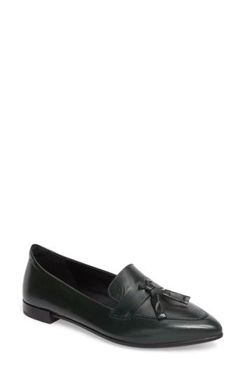 Women's Ecco Pointy Toe Flat -5.5us / 36eu - Green