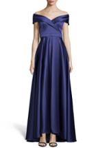 Women's Xscape Lamour Cross Off The Shoulder Gown - Blue