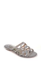 Women's Badgley Mischka Sofie Strappy Sandal .5 M - Metallic