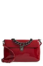 Sole Society Ladan Faux Leather Top Handle Satchel - Red