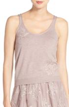 Women's Jenny Yoo 'cora' Lace Detail Tank - Purple