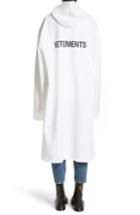 Women's Vetements Logo Raincoat, Size - White