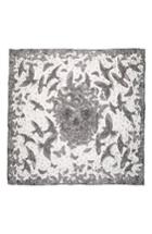 Women's Alexander Mcqueen Wildflower Flight Silk Scarf, Size - Ivory