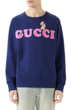 Men's Gucci Animal Graphic Sweatshirt - Blue