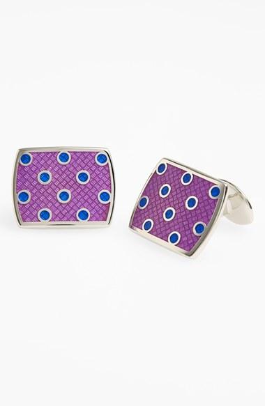 Men's David Donahue Polka Dot Cuff Links