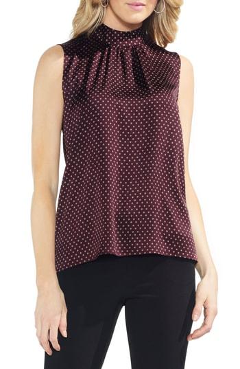 Women's Vince Camuto Geo Trinket Tie Back Top, Size - Red
