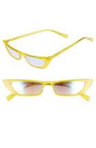 Women's Kendall + Kylie Vivian Extreme 51mm Cat Eye Sunglasses - Sun City Yellow/ Solid Smoke