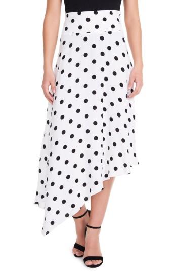 Women's Afrm Pavia Asymmetrical Midi Skirt - White