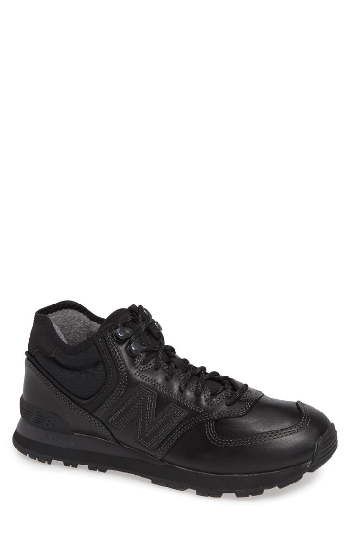 Men's New Balance 574 Mid Sneaker .5 D - Black