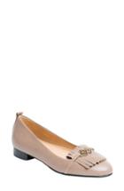 Women's Ukies Leona Kiltie Loafer .5 M - Beige