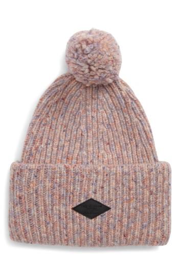 Women's Rag & Bone Devin Wool Blend Slouch Beanie, Size - Pink