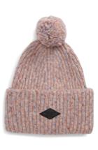Women's Rag & Bone Devin Wool Blend Slouch Beanie, Size - Pink