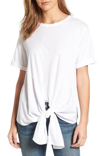 Women's Caslon Tie Front Tee - White