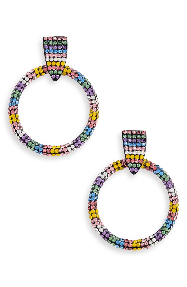 Women's Leith Rainbow Crystal Drop Earrings