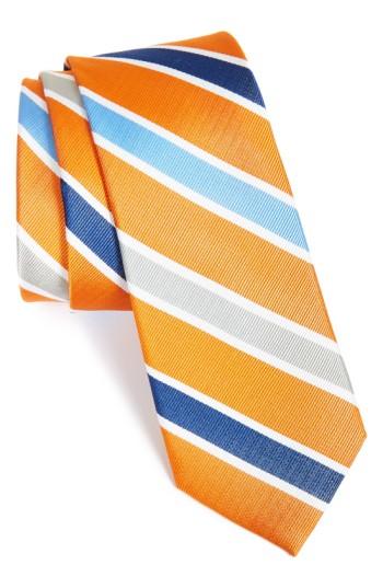 Men's 1901 'como Stripe' Woven Silk Tie