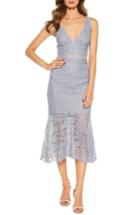 Women's Bardot Sienna Lace Trumpet Dress - Blue