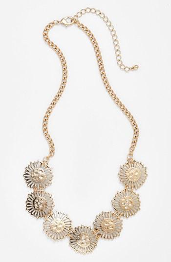 Stephan & Co. Metal Flower Necklace (juniors)