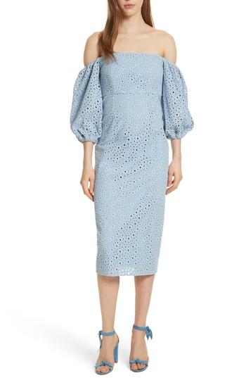 Women's Prose & Poetry Sheila Off The Shoulder Midi Dress - Blue