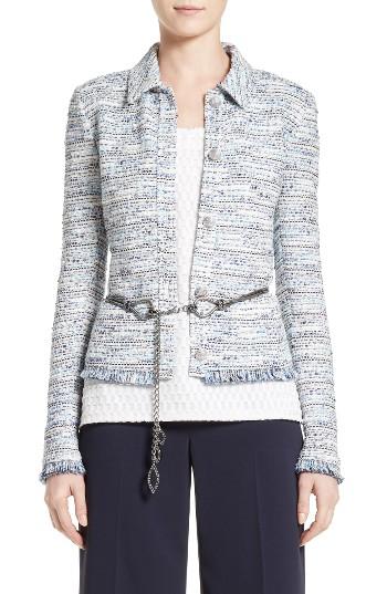 Women's St. John Collection Prishna Space Dye Tweed Jacket
