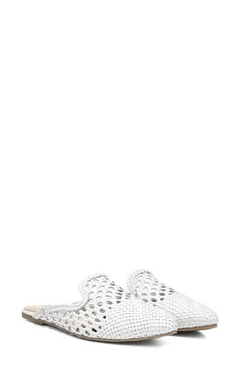 Women's Sam Edelman Navya Woven Loafer Mule M - White