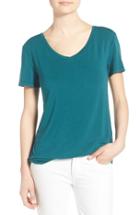 Women's Halogen Modal Jersey V-neck Tee - Blue/green