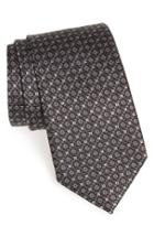 Men's Salvatore Ferragamo Gancini Print Silk Tie, Size - Black