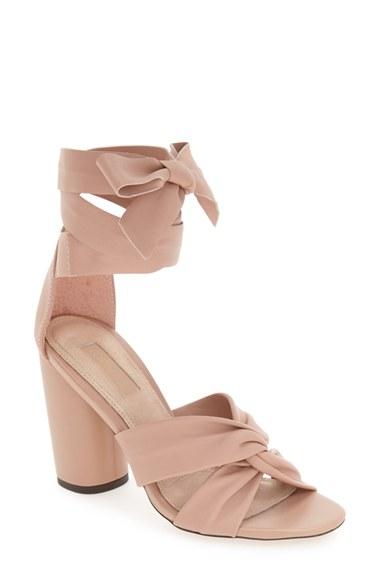 Women's Topshop 'rosetta' Soft Knot Wraparound Sandal