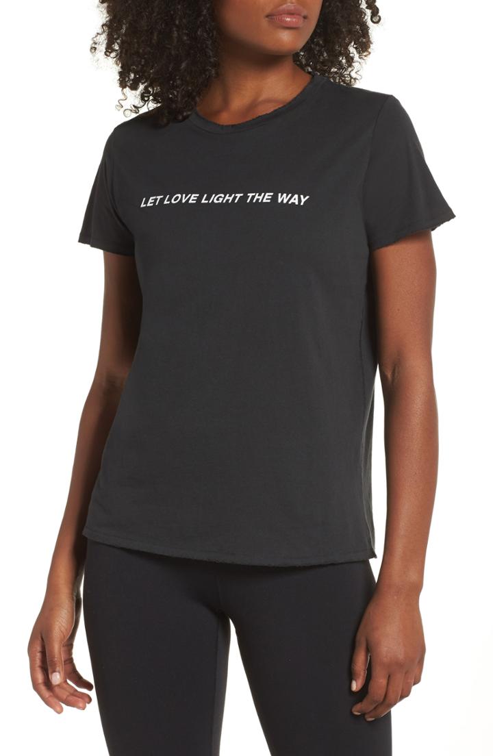 Women's Spiritual Gangster Aurora Love Light Cotton Tee
