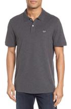 Men's Vineyard Vines Fit Pique Polo, Size X-small - Grey