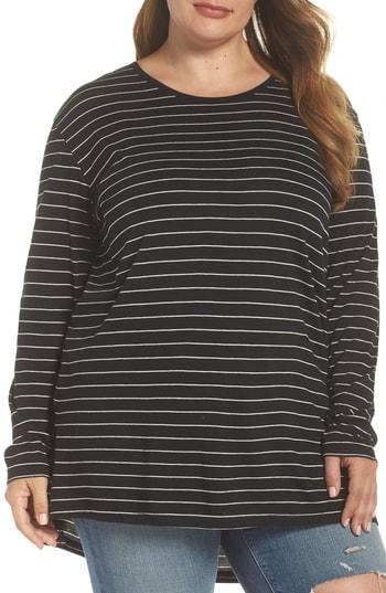 Women's Bp. Stripe Side Slit Tee