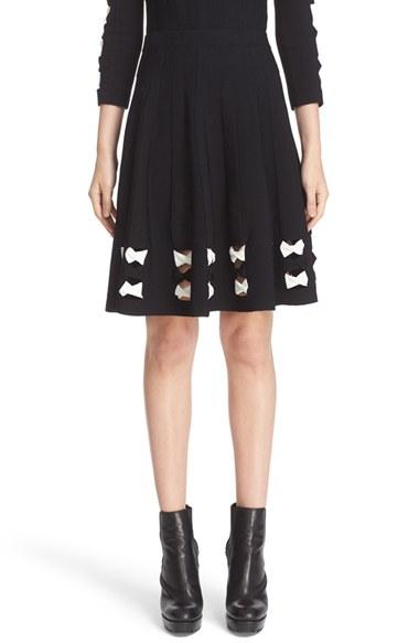 Women's Alexander Mcqueen Twisted Cutout Skirt
