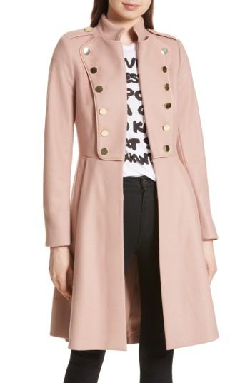 Women's Alice + Olivia Rossi Wool Blend Military Coat