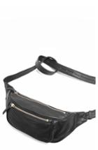 Topshop Leather Bumbag - Black