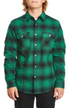 Men's Brixton Bowery Flannel Shirt, Size - Green