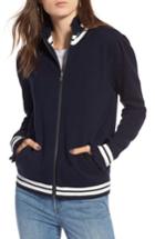 Women's Treasure & Bond Ruffle Trim Track Jacket - Blue