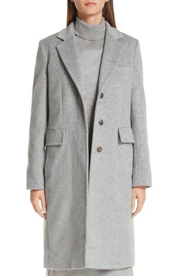 Women's Max Mara Furetto Camel Hair Coat - Grey