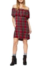Women's Sanctuary Stella Plaid Off The Shoulder Dress