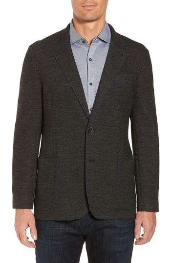 Men's Bugatchi Raw Edge Cotton Blend Blazer