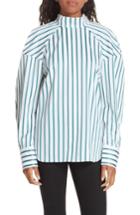 Women's Lewit Tie Back Stripe Shirt - White