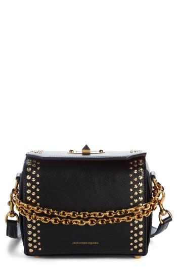 Alexander Mcqueen Box Bag 19 Studded Leather Bag -