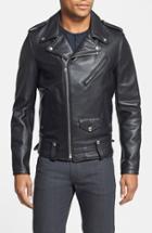 Men's Schott Nyc 'chips' Slim Fit Moto Leather Jacket