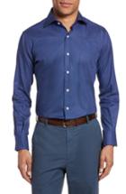 Men's Peter Millar Regular Fit Nightfall Print Sport Shirt - Blue