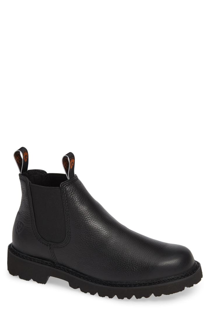 Men's Ariat Spothog Chelsea Boot .5 M - Black