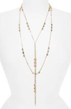 Women's Canvas Layered Lariat Necklace