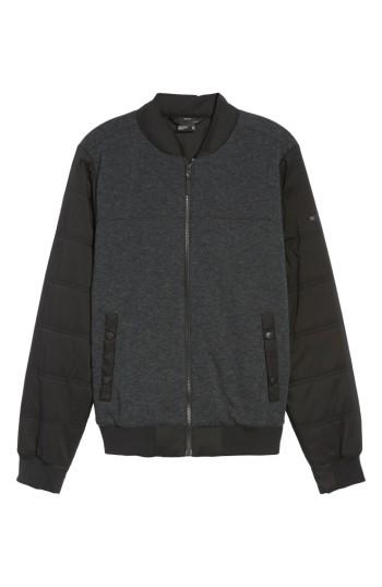 Men's The North Face Far Northern Hybrid Bomber Jacket - Grey