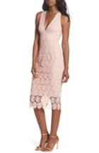 Women's Sau Lee Jessie Lace Pencil Dress - Pink