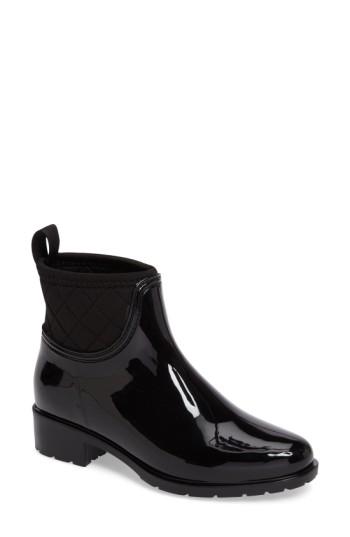 Women's Dav Parma Quilted Waterproof Bootie M - Black