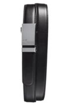 Men's Mission Belt 'alloy' Leather Belt - Alloy/ Black
