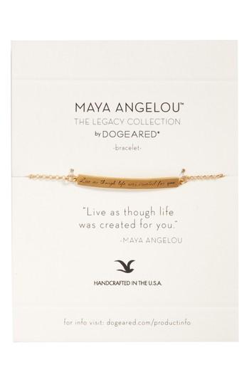 Women's Dogeared Legacy - Live As Though Id Bracelet